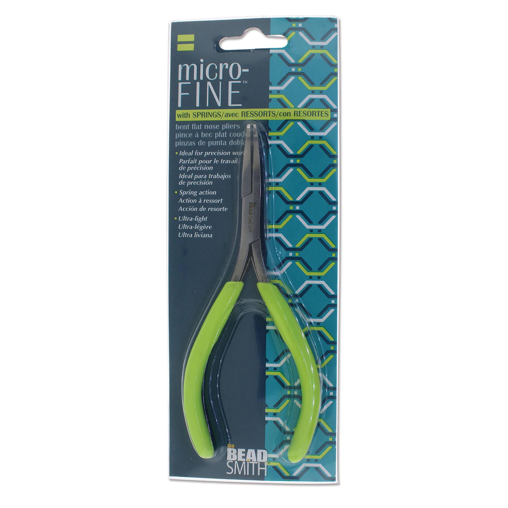 The Beadsmith® Micro-Fine™ Bent Flat Nose Pliers